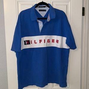 Vintage Tommy Hilfiger Logo Polo Shirt Size XXL